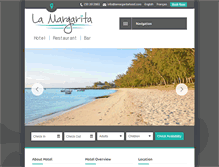 Tablet Screenshot of lamargaritahotel.com